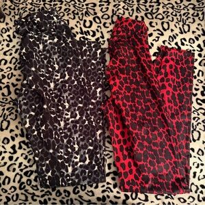 (2) pairs By Egreis leggings NWOT - Medium ❤️🖤